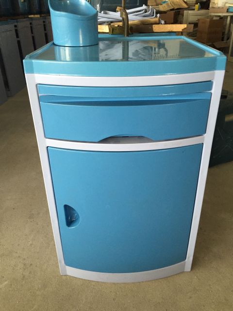 เฟอร์นิเจอร์ทางการแพทย์ 50X50X80Cm โรงพยาบาล ABS ตู้ข้างเตียงพร้อมลิ้นชัก 0