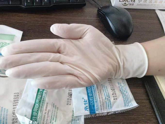 การตรวจยางทางการแพทย์ถุงมือทิ้งถุงมือไนไตรล์สอบทิ้ง 1