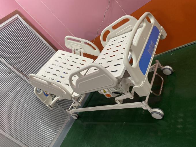 ICU Ward Room Three Function Electric Hospital เตียงสีฟ้าสีขาว 1