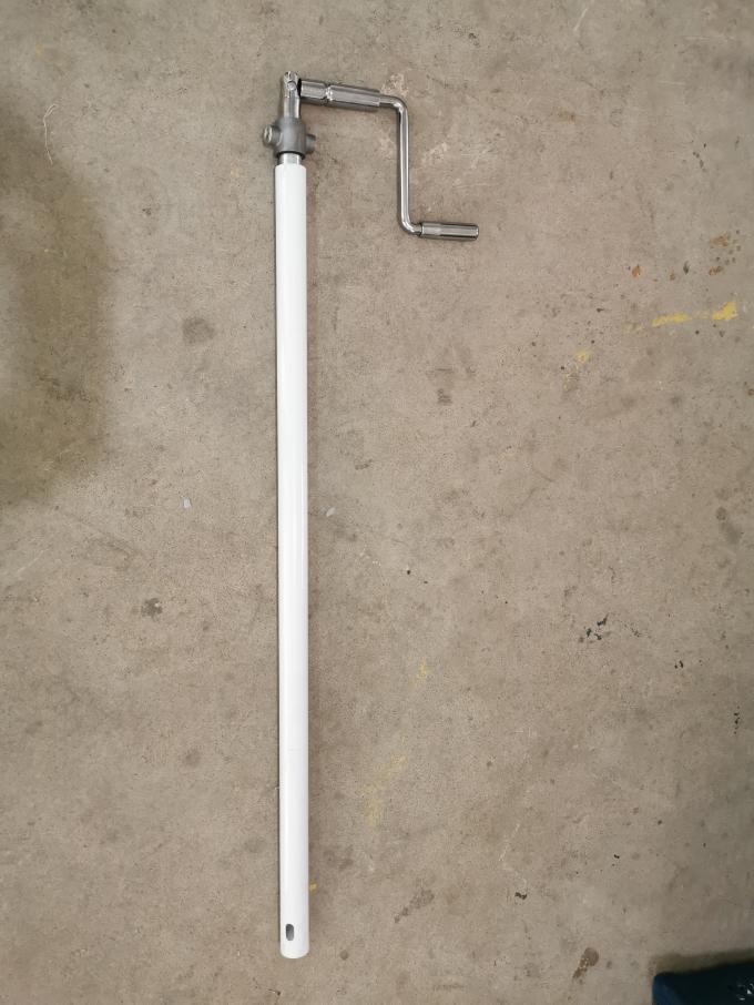 Rocker White Metal Medical Crank Handle สำหรับเตียงโรงพยาบาลด้วยตนเอง 0