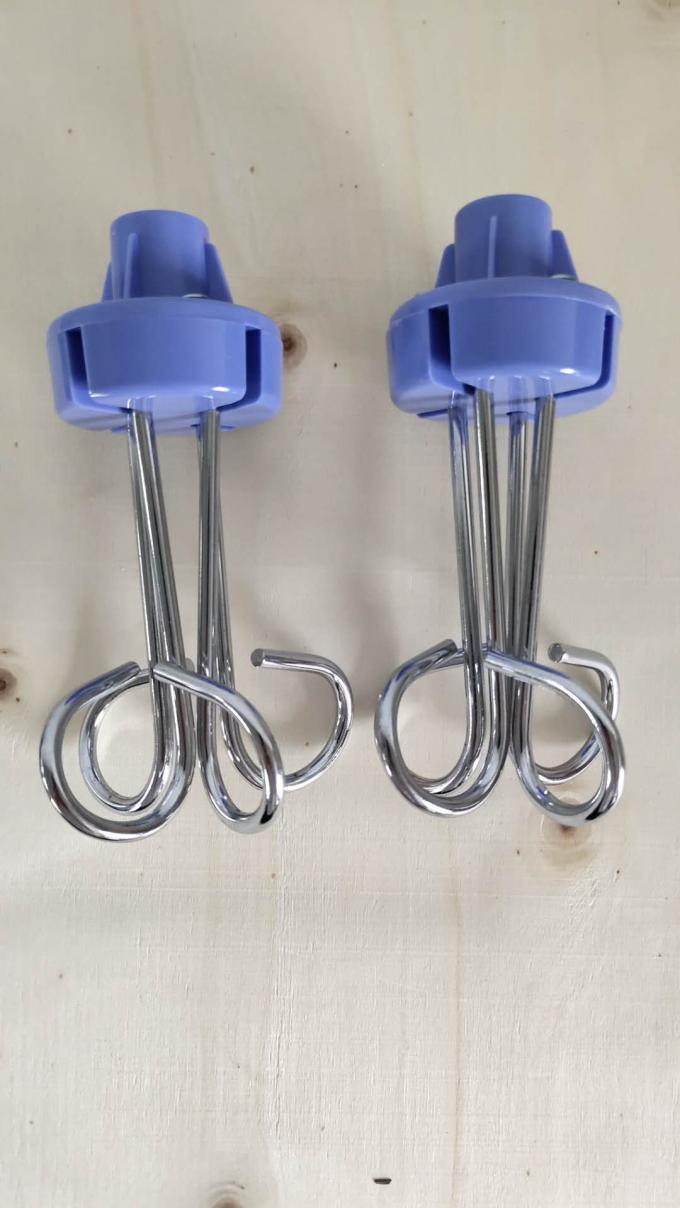 โรงพยาบาล Medical Drip Infusion Stand Hooks น้ำเงินดำและขาว 0