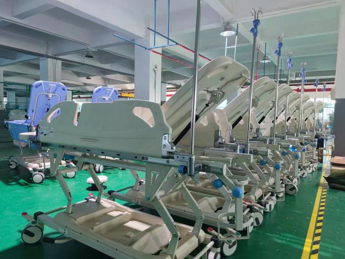 วัสดุป้องกันล้อล็อกฉุกเฉินสีน้ำเงิน ABS 150 กก. ขนย้ายผู้ป่วย 0
