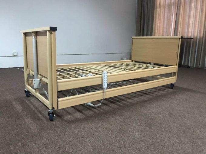 เฟอร์นิเจอร์ทางการแพทย์ 5 ฟังก์ชั่น ICU 820MM Electric Hospital Bed Wooden 0