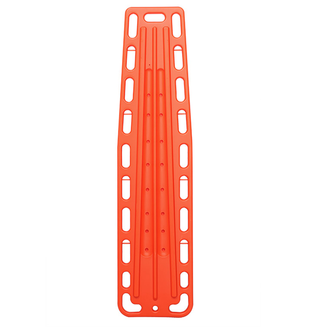 ปรับสายรัดหัวเข็มขัด 180Kg HDPE Medical Spine Board Stretcher 0