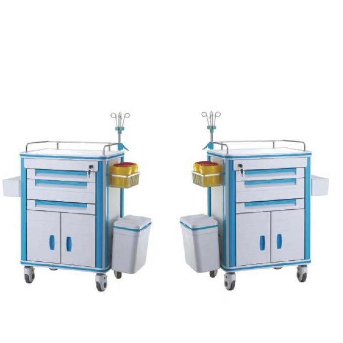 ยาส่งมอบรถเข็นแพทย์โรงพยาบาลรถฉุกเฉิน Crash Anesthesia 0