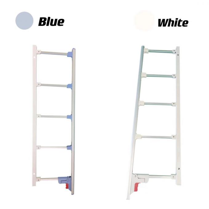 อลูมิเนียมอัลลอยด์ Guardrail อุปกรณ์ทางการแพทย์ของโรงพยาบาลสีน้ำเงินและสีขาว 1