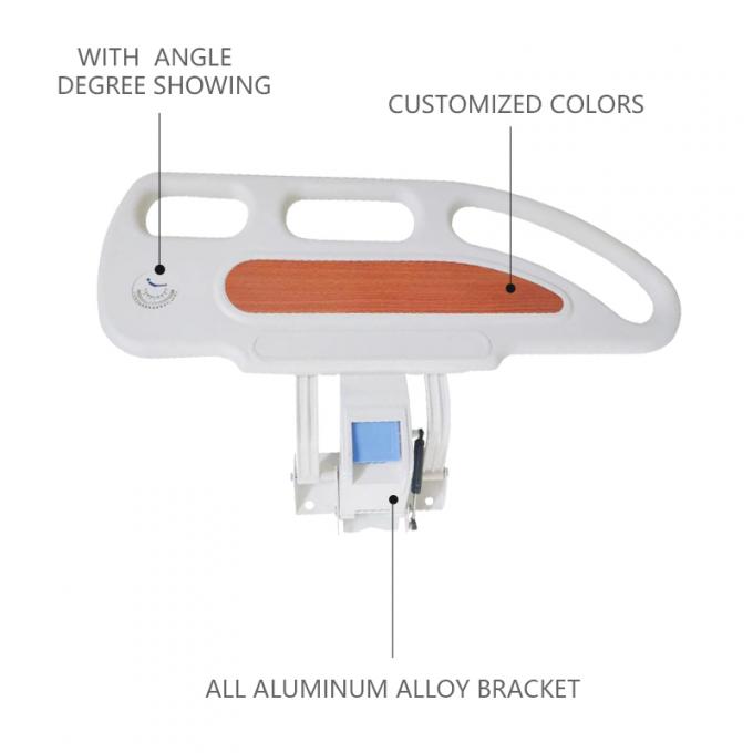 PP วัสดุโรงพยาบาล Guard Rail สีน้ําตาล With Angle Display 0
