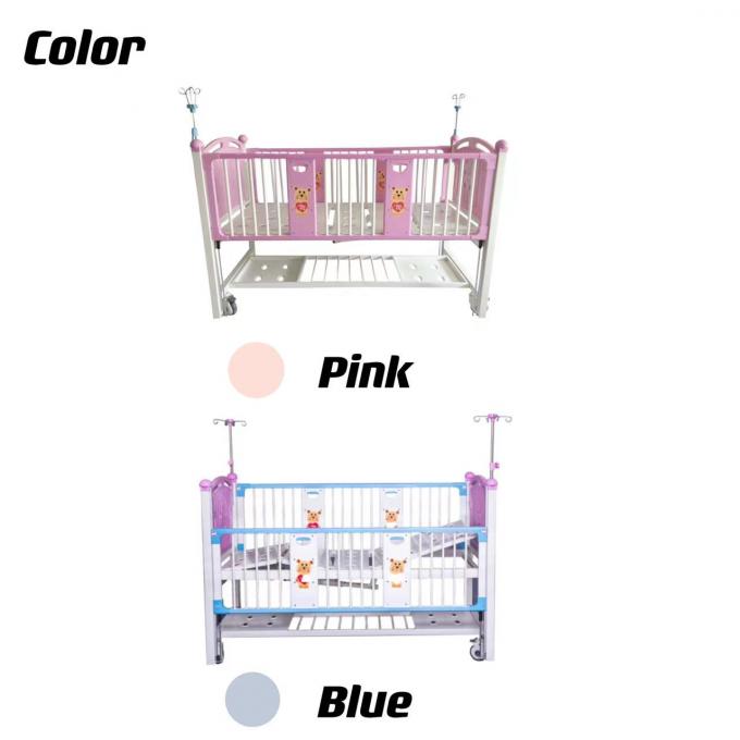 900mm Dual Use Multifunctional Obstetrics Hospital Baby Crib สีฟ้าและสีชมพู 0