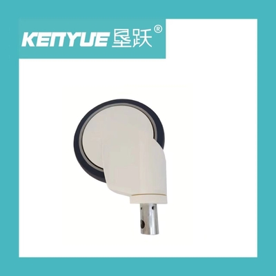 ซื้อ สีขาว Central Control Caster ชิ้นเดียว 6 นิ้วอุปกรณ์การแพทย์ การผลิตออนไลน์