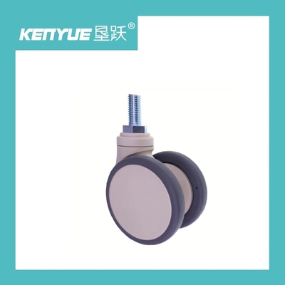 ซื้อ แกนหมุนเกลียวคู่ 3 นิ้ว Universal 65MM Medical Cart Casters การผลิตออนไลน์