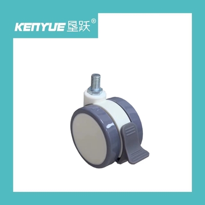 ซื้อ ล้อเลื่อนทางการแพทย์ PU สำหรับเฟอร์นิเจอร์โรงพยาบาล Central Locking ใช้งานง่าย การผลิตออนไลน์