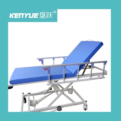 ซื้อ รถเข็นเปลไฮดรอลิกพิเศษของโรงพยาบาลบลูพร้อมสี่ล้อ การผลิตออนไลน์