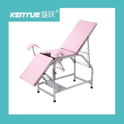 ซื้อ สแตนเลสสีดำเรียบง่ายโต๊ะสูติศาสตร์สูตินรีเวชเตียง การผลิตออนไลน์