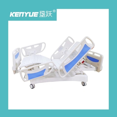 ซื้อ โรงพยาบาลเฟอร์นิเจอร์เตียงพยาบาลไฟฟ้าสีฟ้าห้าฟังก์ชั่นปรับ การผลิตออนไลน์