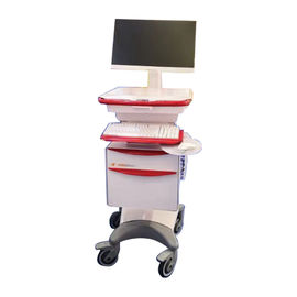 ซื้อ คอมพิวเตอร์ปรับได้ยืนรถเข็นมือถือ ABS พร้อมโต๊ะทำงานสูง 890mm-1290mm การผลิตออนไลน์