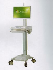 ซื้อ น้ำหนักเบา All In One Computer Workstation Trolley Color สีขาวสำหรับแพทย์และพยาบาล การผลิตออนไลน์