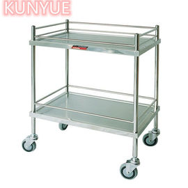 ซื้อ รถเข็นโรงพยาบาลพิเศษ รถเข็นวัสดุ ABS สีเงิน มีล้อ การผลิตออนไลน์