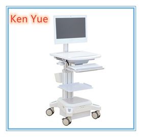 ซื้อ รถเข็นเคลื่อนที่พร้อมคอมพิวเตอร์ทางการแพทย์ตรวจสอบผู้ป่วยพลาสติก ABS การผลิตออนไลน์