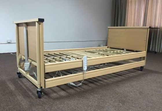 ซื้อ เฟอร์นิเจอร์ทางการแพทย์ 5 ฟังก์ชั่น ICU 820MM Electric Hospital Bed Wooden การผลิตออนไลน์