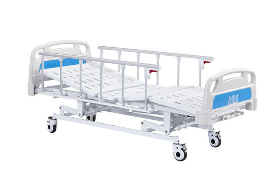 ซื้อ เตียงผู้ป่วยในโรงพยาบาลโลหะมัลติฟังก์ชั่ 3 Crank Manual Hospital Bed การผลิตออนไลน์
