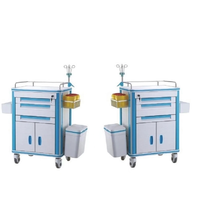 ยาส่งมอบรถเข็นแพทย์โรงพยาบาลรถฉุกเฉิน Crash Anesthesia