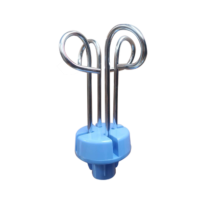 โรงพยาบาล infusion pole hook วัสดุพลาสติกโลหะสีน้ำเงินและสีขาว