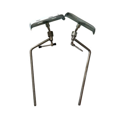 โรงพยาบาลสูติศาสตร์ขาเหล็กที่พัก PU วัสดุโลหะส่งเตียงอุปกรณ์เสริม