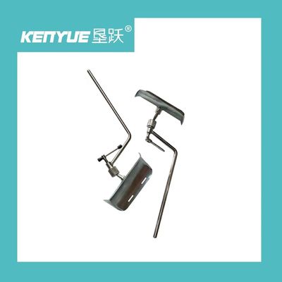 โรงพยาบาลสูติศาสตร์ขาเหล็กที่พัก PU วัสดุโลหะส่งเตียงอุปกรณ์เสริม