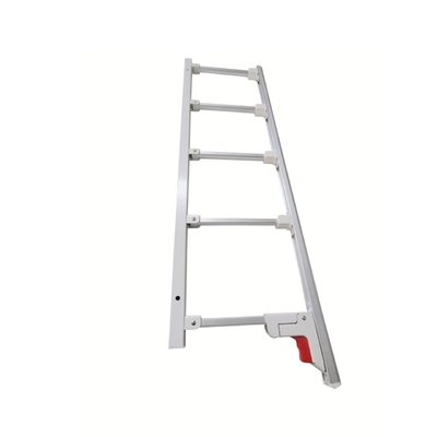 รางข้างเตียงทางการแพทย์แบบพับได้สีเงินห้าเสา Guardrail อลูมิเนียมอัลลอยด์