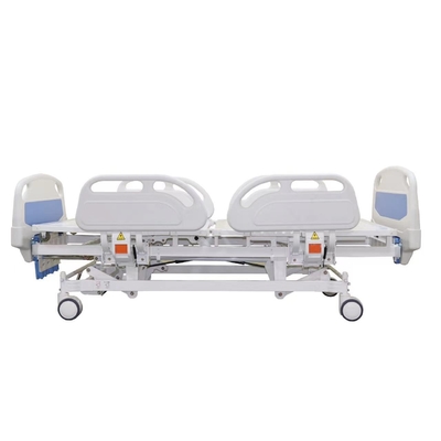 Four Crank Manual Hospital พยาบาลผู้ป่วยเตียงควบคุม Caster Epoxy Coated