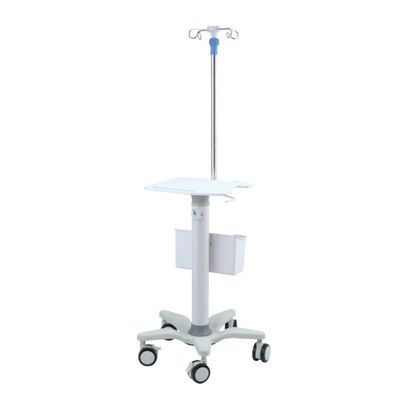 ABS พลาสติกวิศวกรรมอลูมิเนียมอัลลอยด์คอลัมน์โรงพยาบาล Stand Monitor Trolley
