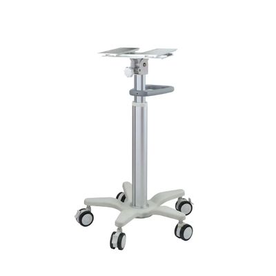 ABS พลาสติกวิศวกรรมอลูมิเนียมอัลลอยด์คอลัมน์โรงพยาบาล Stand Monitor Trolley