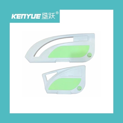 PP Security โรงพยาบาล รถรางป้องกันเตียงด้วยบราคเก็ต สีฟ้า สีเขียวพิเศษ