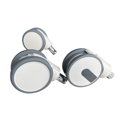 ล้อควบคุมกลาง 6 นิ้ว TPR+PP 32*50mm พร้อมอุปกรณ์การแพทย์ล้อสีขาว