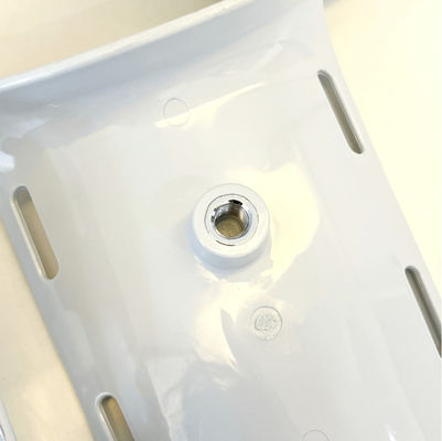 ที่วางขาวัสดุ ABS สีขาวสำหรับโต๊ะเตียงนรีเวชวิทยาสำหรับโรงพยาบาล