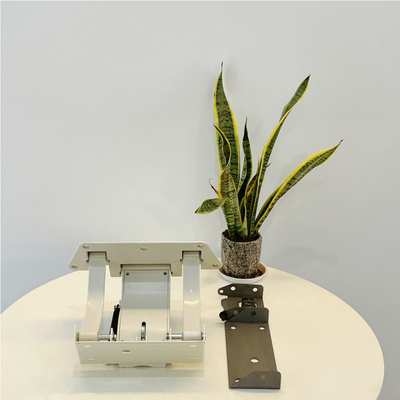เตียงทางการแพทย์ของโรงพยาบาล Guardrail Bracket วัสดุอลูมิเนียมสีขาว