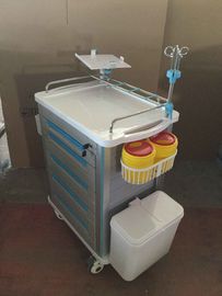 รถเข็นสแตนเลสทางการแพทย์รถเข็นโรงพยาบาล Icu รถเข็นส่งยาฉุกเฉิน