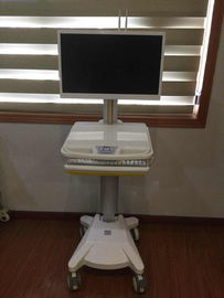 รถเข็นคอมพิวเตอร์ทางการแพทย์วัสดุอลูมิเนียมอัลลอยด์รถเข็นแบบ all-in-one