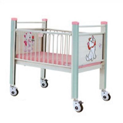 CE Single Crank Manual H58mm Hospital Baby Bed