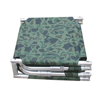 อลูมิเนียมอัลลอยด์ 160Kgs Armygreen Rescue เปลพับได้พร้อมล้อเลื่อน