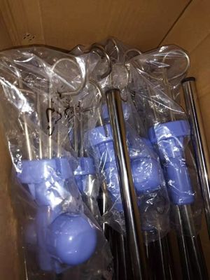 การออกแบบที่กำหนดเองยืน Infusion Stand Iv Pole อุปกรณ์เสริมของสแตนเลส