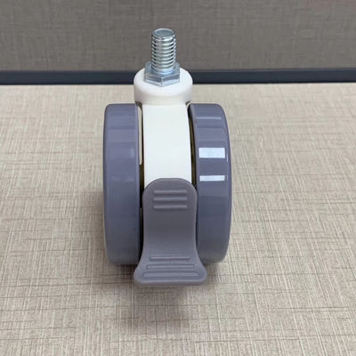 ล้อเลื่อนทางการแพทย์ PU สำหรับเฟอร์นิเจอร์โรงพยาบาล Central Locking ใช้งานง่าย