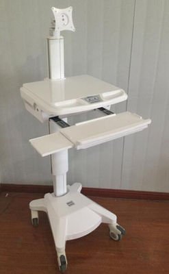 รถเข็นคอมพิวเตอร์ทางการแพทย์วัสดุอลูมิเนียมอัลลอยด์รถเข็นแบบ all-in-one