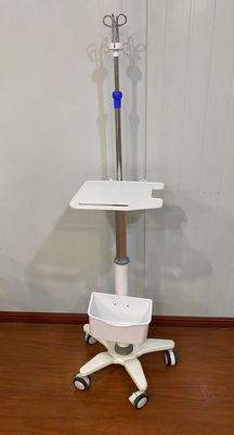 ขาตั้งรถเข็นเคลื่อนที่ Medical Standard Type รถเข็นผู้ป่วย Monitor Custom Made