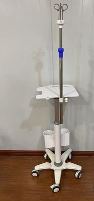 ขาตั้งรถเข็นเคลื่อนที่ Medical Standard Type รถเข็นผู้ป่วย Monitor Custom Made