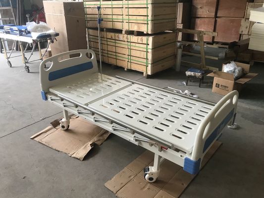 ปรับกลับคู่มือ Medicare 480mm 250kgs เตียงโรงพยาบาลข้อเหวี่ยงเดี่ยว