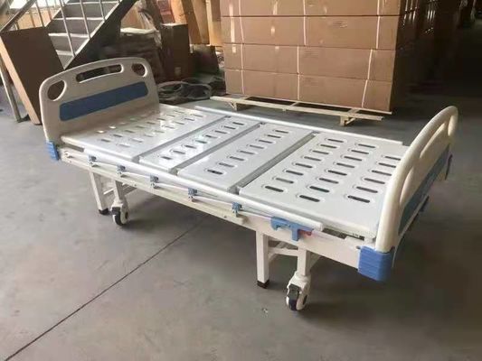 เตียงผู้ป่วยในโรงพยาบาลโลหะมัลติฟังก์ชั่ 3 Crank Manual Hospital Bed