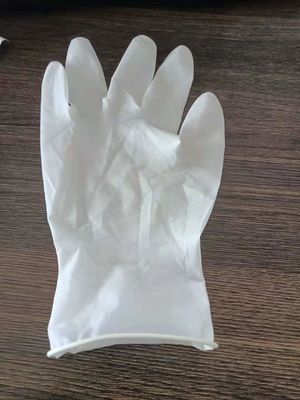 การตรวจยางทางการแพทย์ถุงมือทิ้งถุงมือไนไตรล์สอบทิ้ง