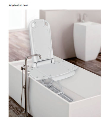 เก้าอี้อาบน้ำไฟฟ้าในครัวเรือนที่นั่งอาบน้ำแบบปรับได้ Anti Skid White