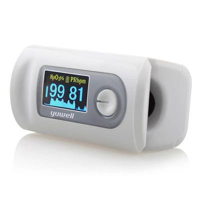 วัสดุพลาสติก white finger pulse oximeter สำหรับโรงพยาบาล oximeter